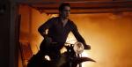 Vampire on a motorcycle