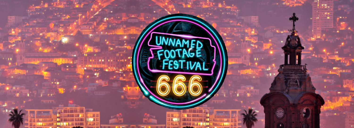 Unnamed Footage Festival 666 Logo over a photo of San Francisco