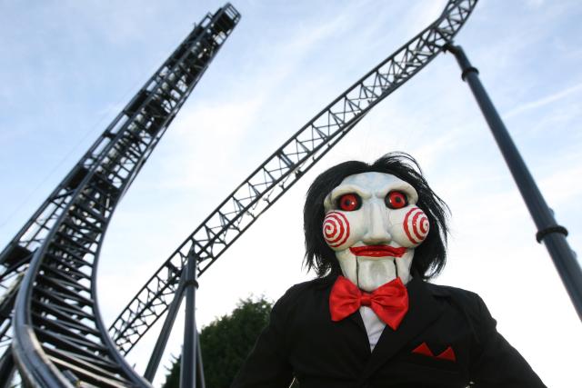 So as Eric reported last week the Saw ride at UK's Thorpe Park 