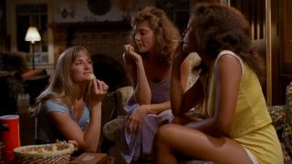 The girls hang out and get high in The Slumber Party Massacre