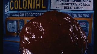 The blob menaces patrons of the Colonial Theater in Phoenixville, PA 