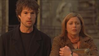 John Light and Kari Wuhrer in The Prophecy: Uprising 